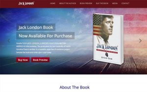 Jack London Book Author Website Design