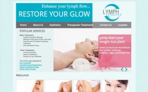 Website Design for Lympth Esthetics